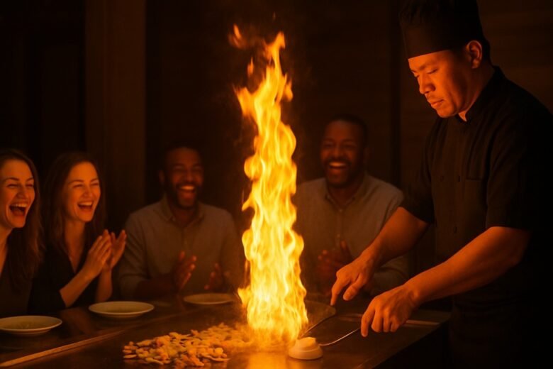 hibachi party at home in New Jersey